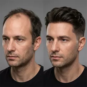 haare davor und danach